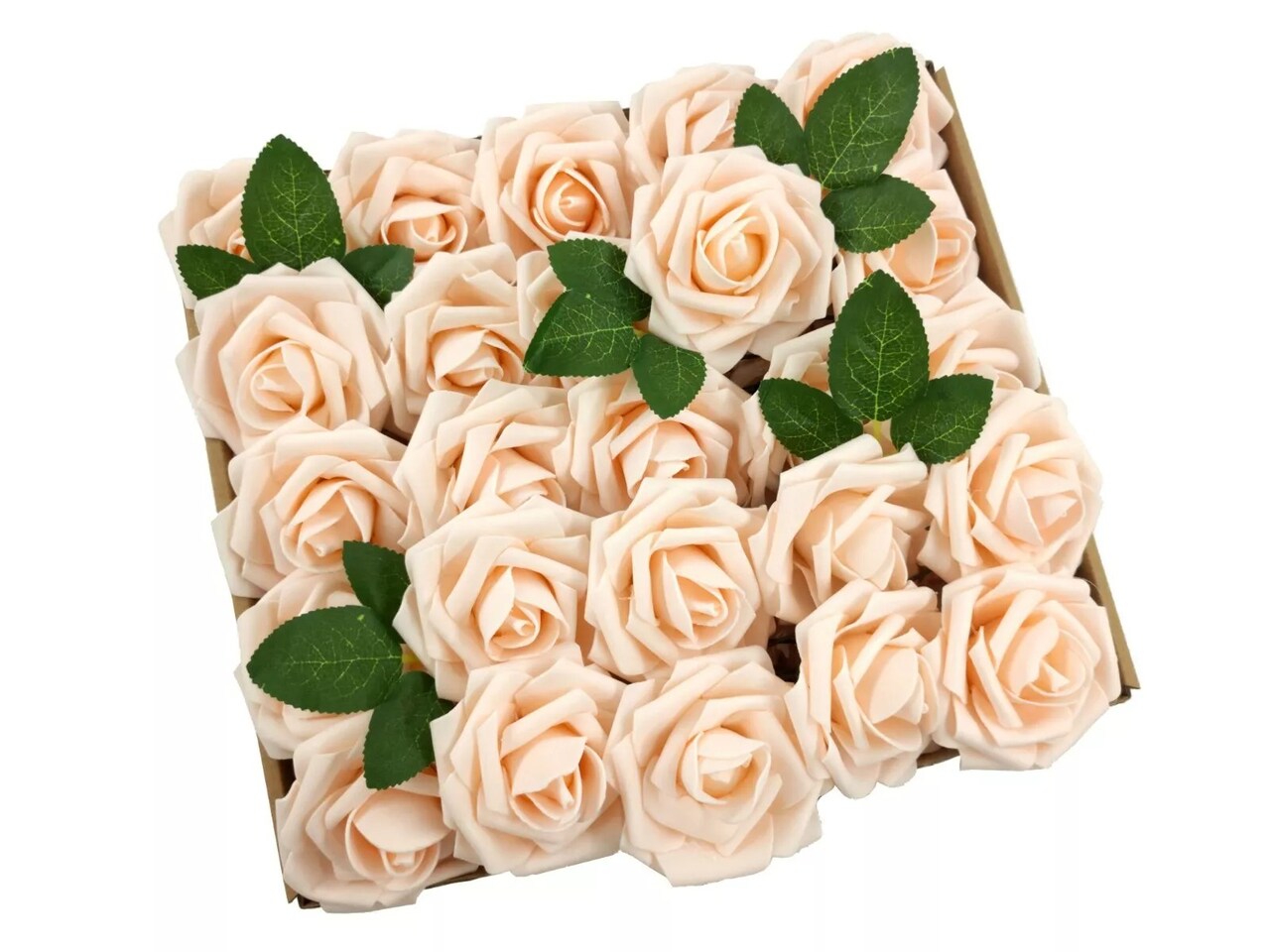 25pcs Artificial Flowers Real Looking Foam Roses Decoration DIY